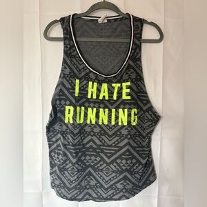Victoria’s secret PINK “I hate running” Tank Top - Size L